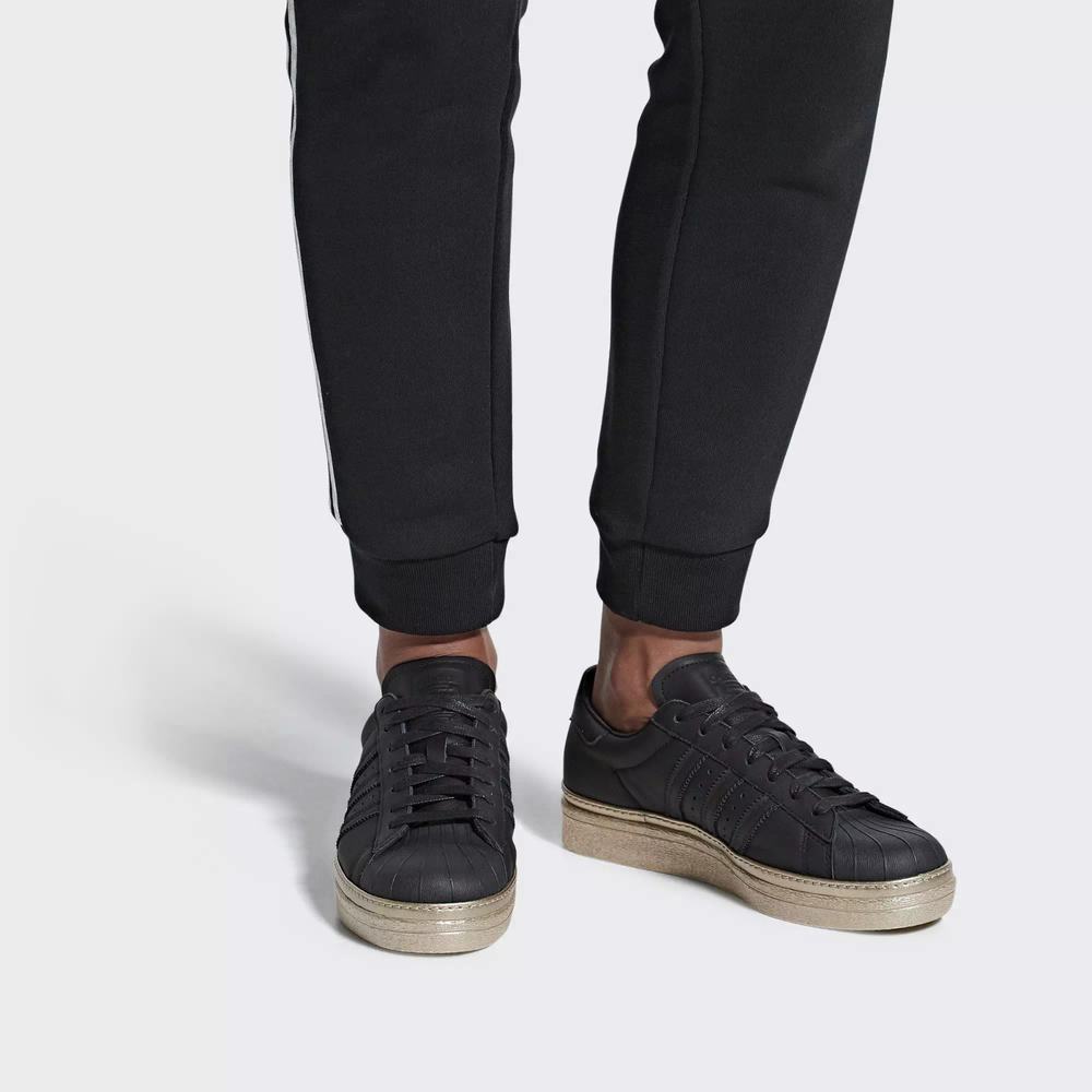 Adidas Superstar 80s New Bold Tenis Negros Para Mujer (MX-45246)